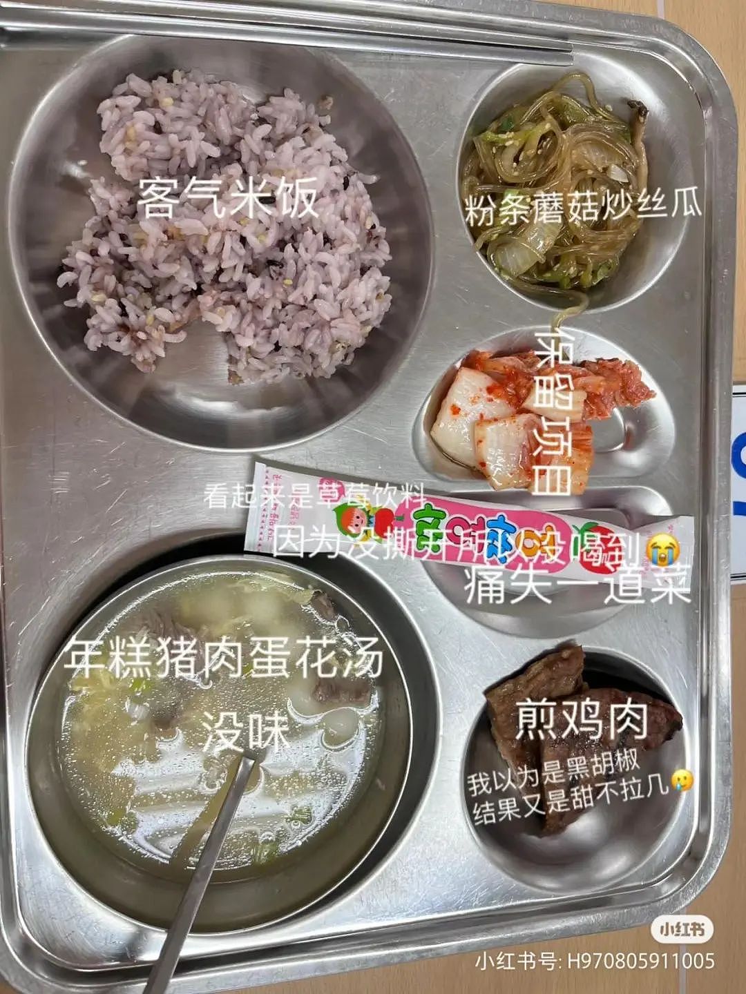 中国留学生在韩国大学食堂多吃两片肉，居然被公示？菜色还没海底捞小料丰富（组图） - 21