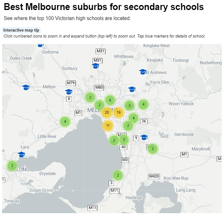 最新！墨尔本最好的学区地图，几大华人区均上榜（组图） - 5