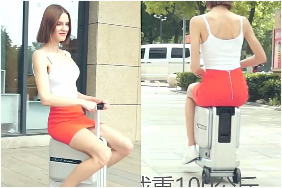 中国女留学生骑电动行李箱日本街头趴趴走，无照驾驶被送办（图） - 1