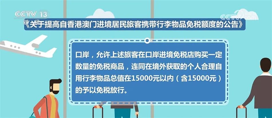 大手笔！中国官宣7月起，自港澳入境内地游客免税额提高到1.5万（组图） - 3