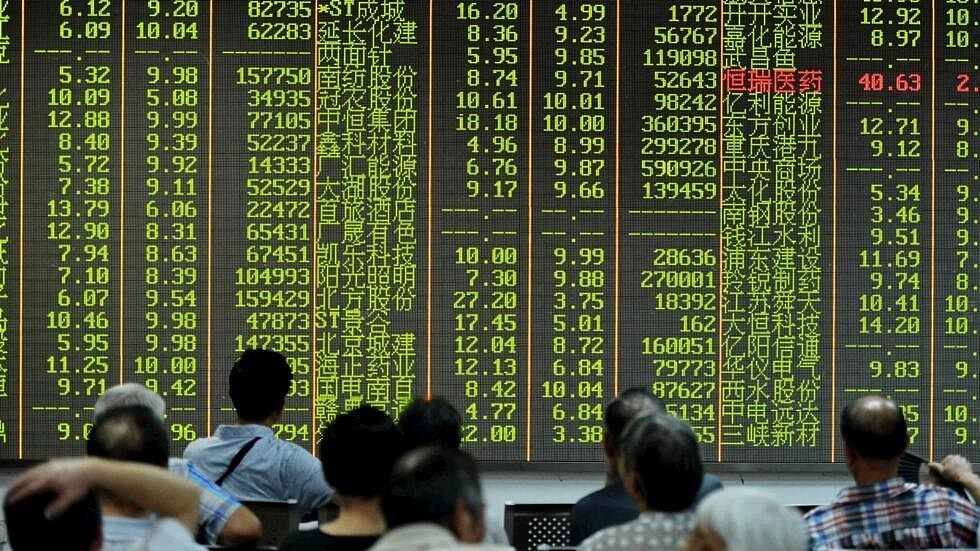 中国股市收市跌多涨少，天子脚下北交所跌更多（组图） - 1
