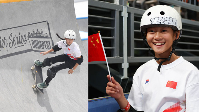 巴黎奥运：11岁滑板少女郑好好勇夺入场劵，或成中国队最年轻选手（组图） - 1