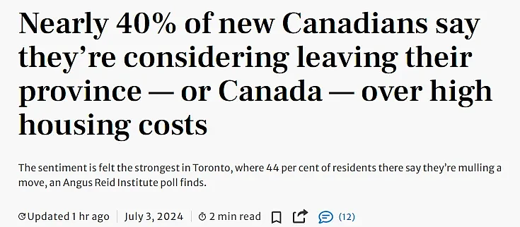 加拿大梦变噩梦！大批华人失望透顶！40%新移民掀起“逃离潮”： 根本活不起（组图） - 1