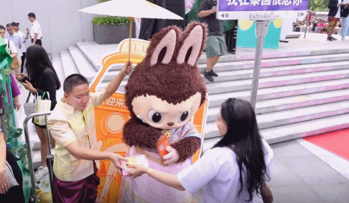 “招财系”中国女明星在泰国火成吉祥物，一落地万人接机（组图） - 17