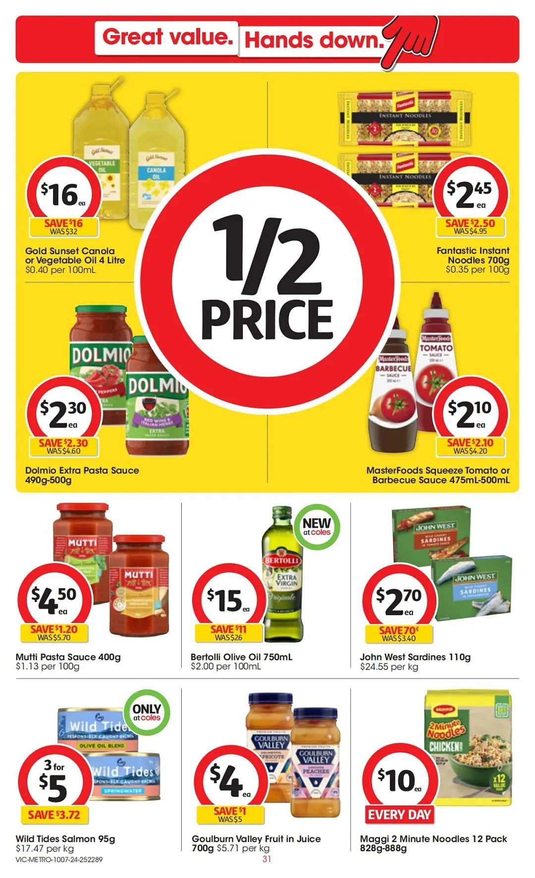 Coles 7月10日-7月16日打折，猪肉饺、红袋米半价（组图） - 31