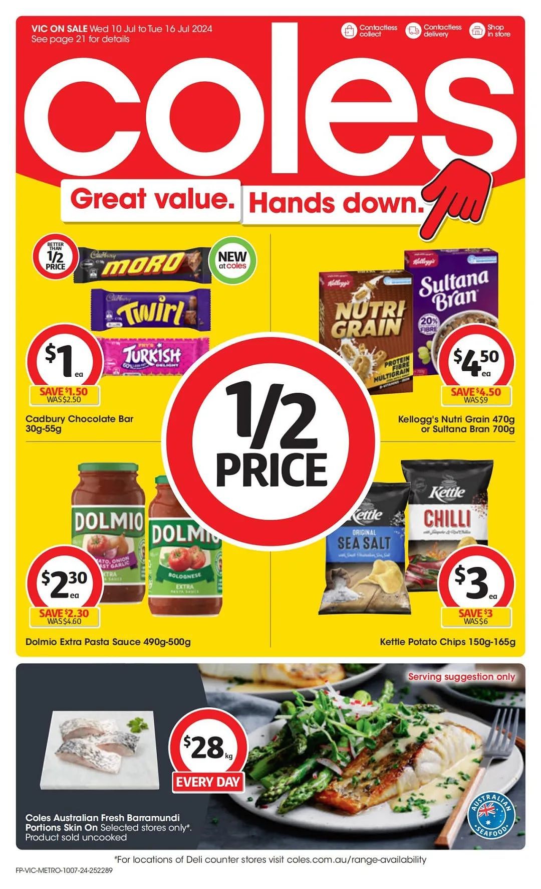 Coles 7月10日-7月16日打折，猪肉饺、红袋米半价（组图） - 1