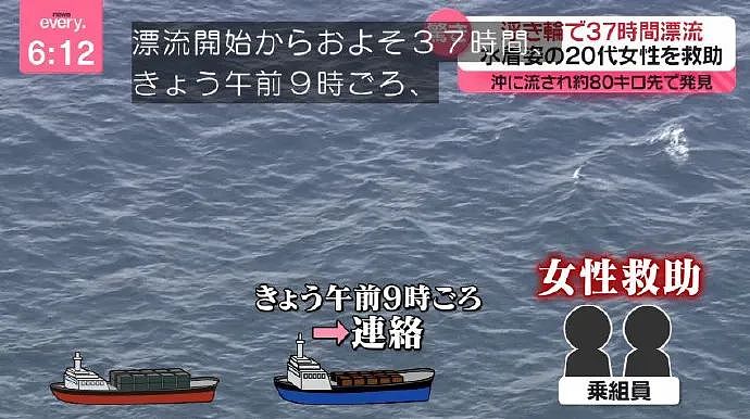 海里漂了一天两夜！中国女子在日本海域漂流36小时80公里奇迹生还，差点漂进太平洋…（组图） - 8