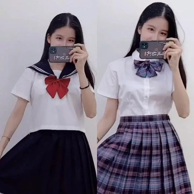 【美女】95后老师穿“JK制服”上课引热议：身材好到让学生分心了（组图） - 1