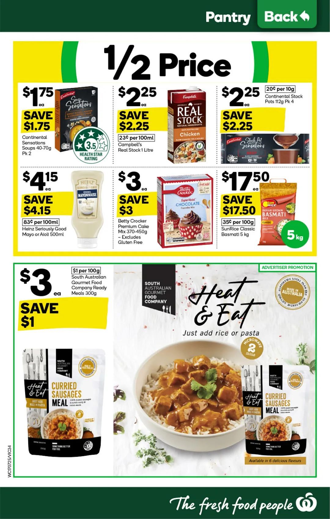 Woolworths 7月17日-7月23日打折，蒜香包半价、肉派、辛拉面6折（组图） - 34