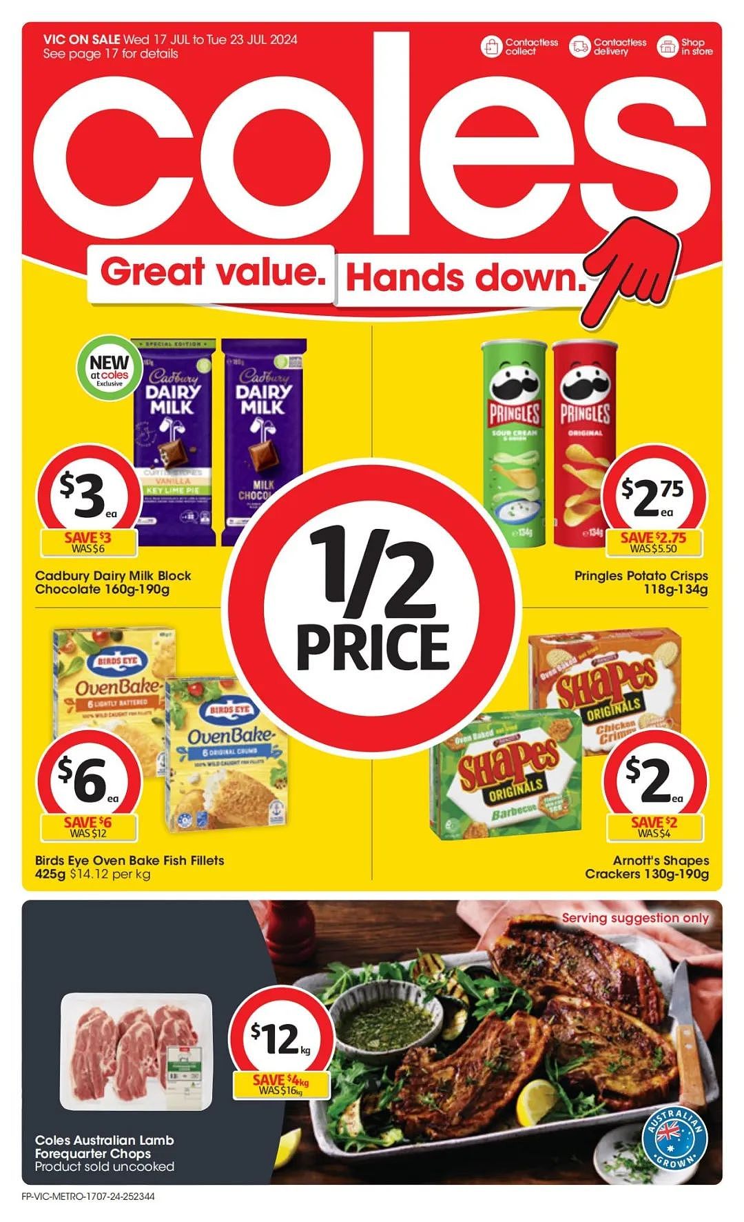 Coles 7月17日-7月23日打折，香菇干半价，羊前腿排12刀/kg（组图） - 1