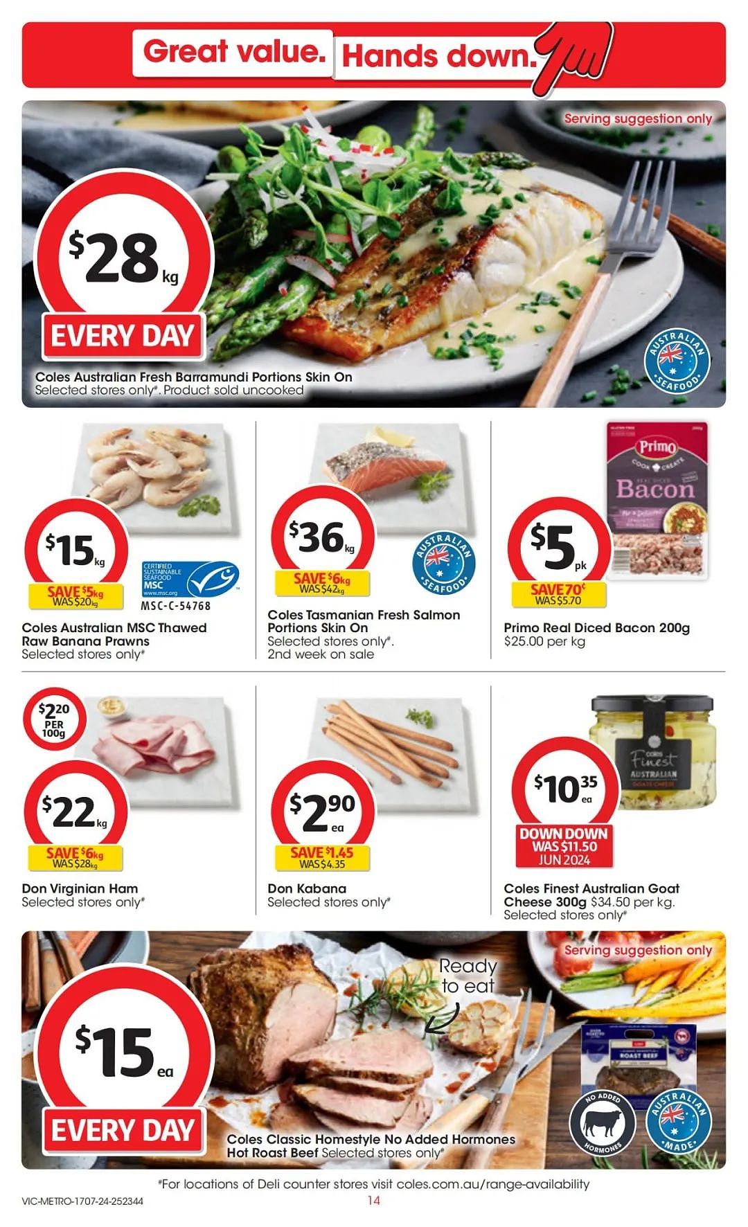 Coles 7月17日-7月23日打折，香菇干半价，羊前腿排12刀/kg（组图） - 14