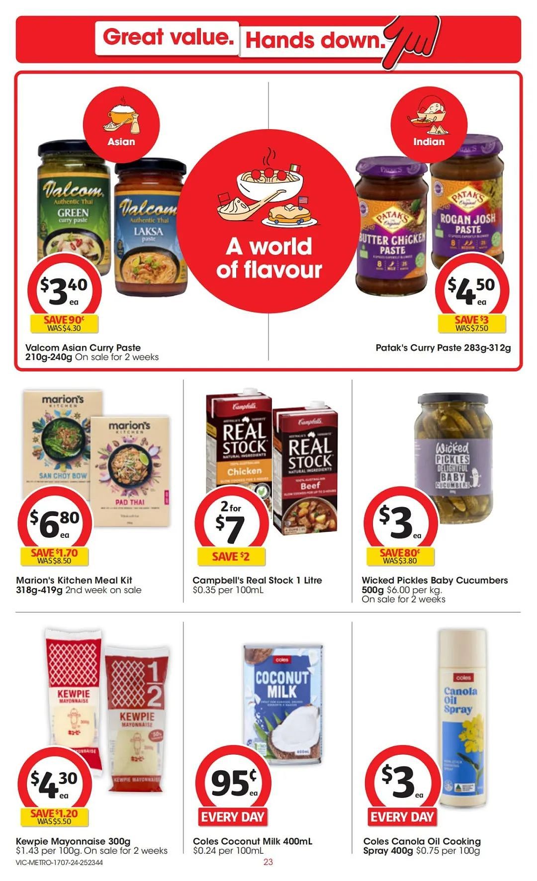 Coles 7月17日-7月23日打折，香菇干半价，羊前腿排12刀/kg（组图） - 23