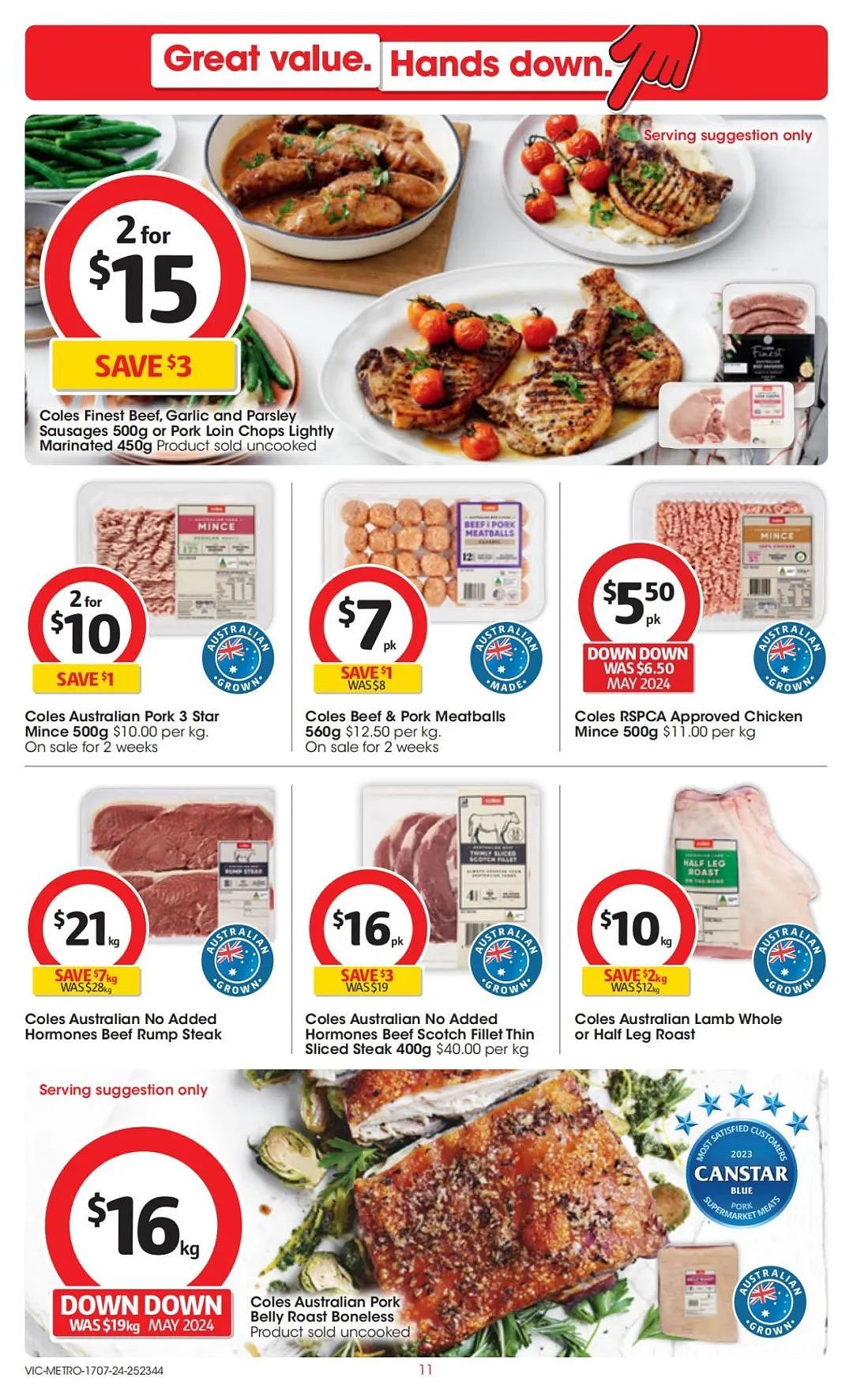 Coles 7月17日-7月23日打折，香菇干半价，羊前腿排12刀/kg（组图） - 11