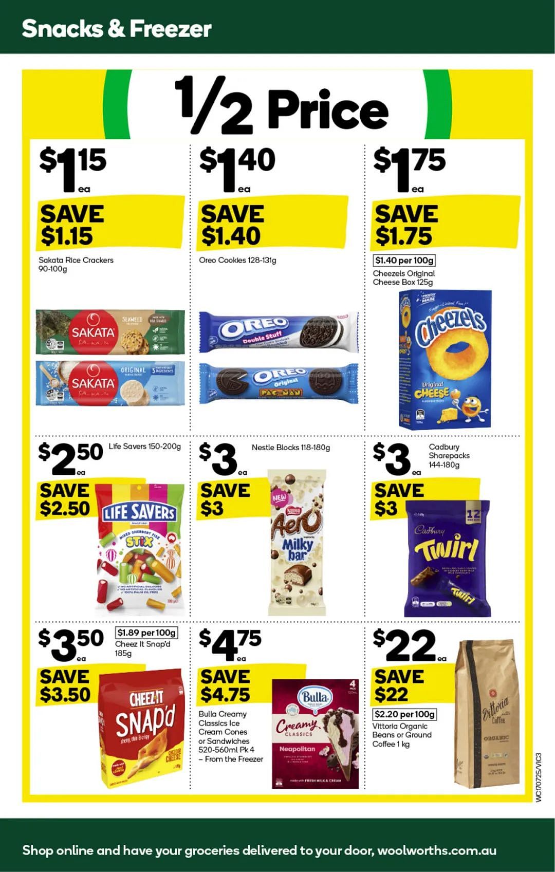 Woolworths 7月17日-7月23日打折，蒜香包半价、肉派、辛拉面6折（组图） - 3