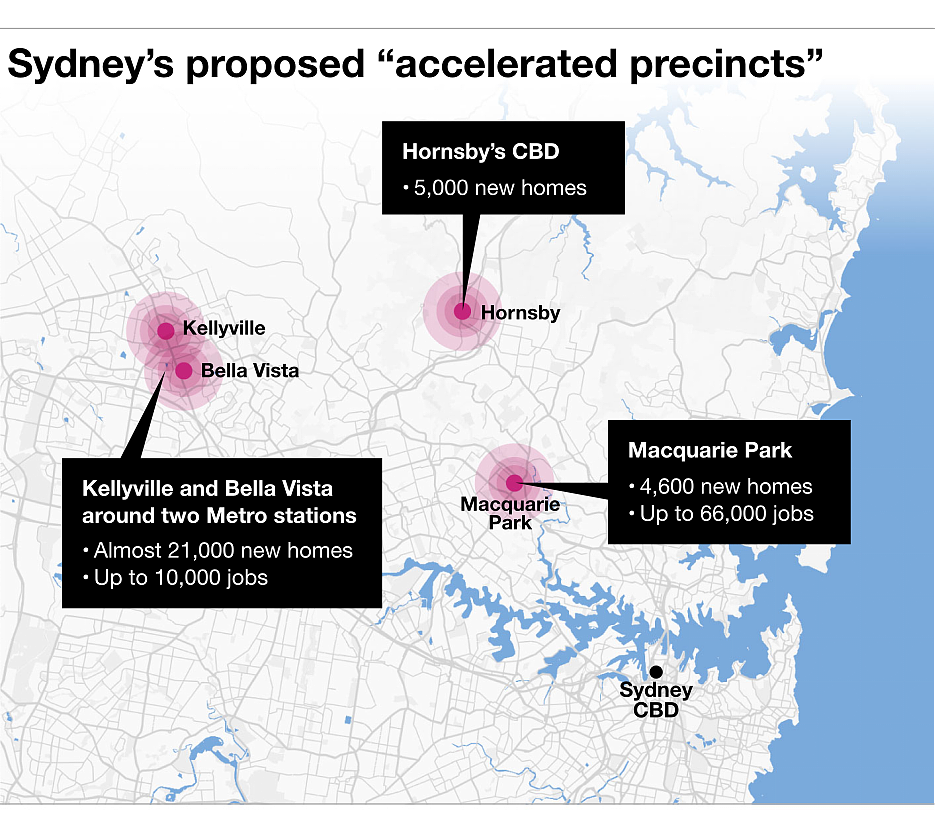 规划 | 悉尼四大区高密度住房改革计划公布，地铁站附近将建3万套新房！（组图） - 3