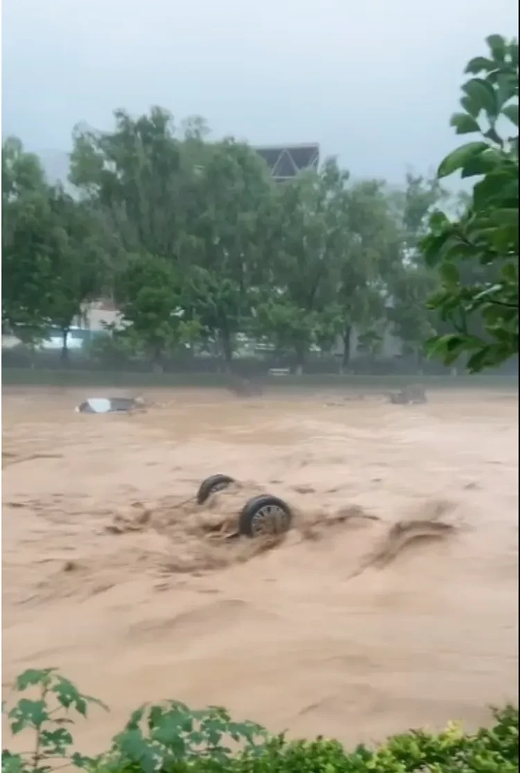 超过20辆！目击者讲述“宝鸡暴雨多辆汽车被冲走”（组图） - 1