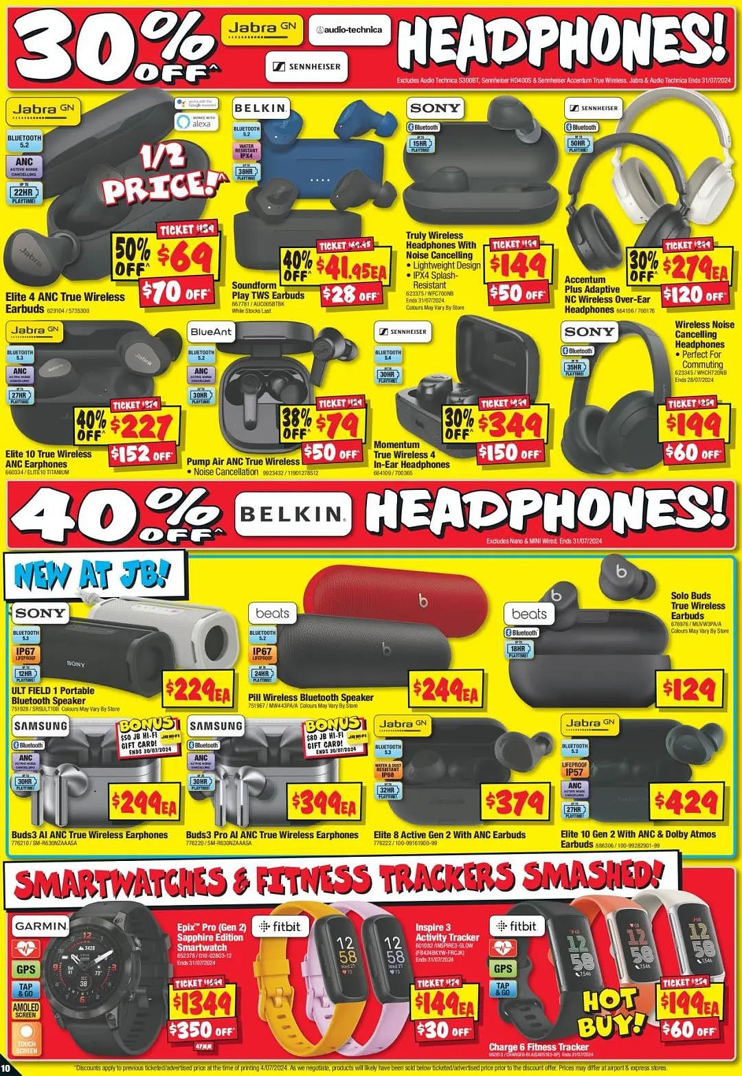 JB Hi-Fi 折扣 | 索尼无线降噪耳机$1XX，海信4k迷你投影仪直降$800（组图） - 10