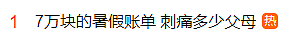 “好崩溃…我妈连1w块都拿不出来！”热搜上“7万块暑假账单”，刺痛多少中国父母？（组图） - 2