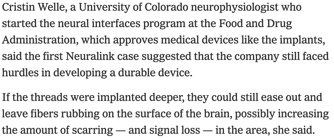 马斯克脑机接口再曝猛料！首位试验者植入物故障，第二位试验者蓄势待发（组图） - 12