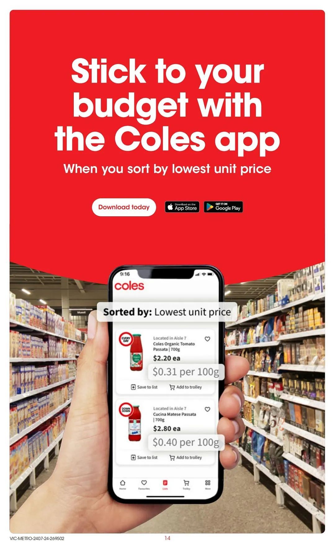 Coles 7月24日-7月30日打折，洗护半价专场、黄油鸡饭半价（组图） - 14