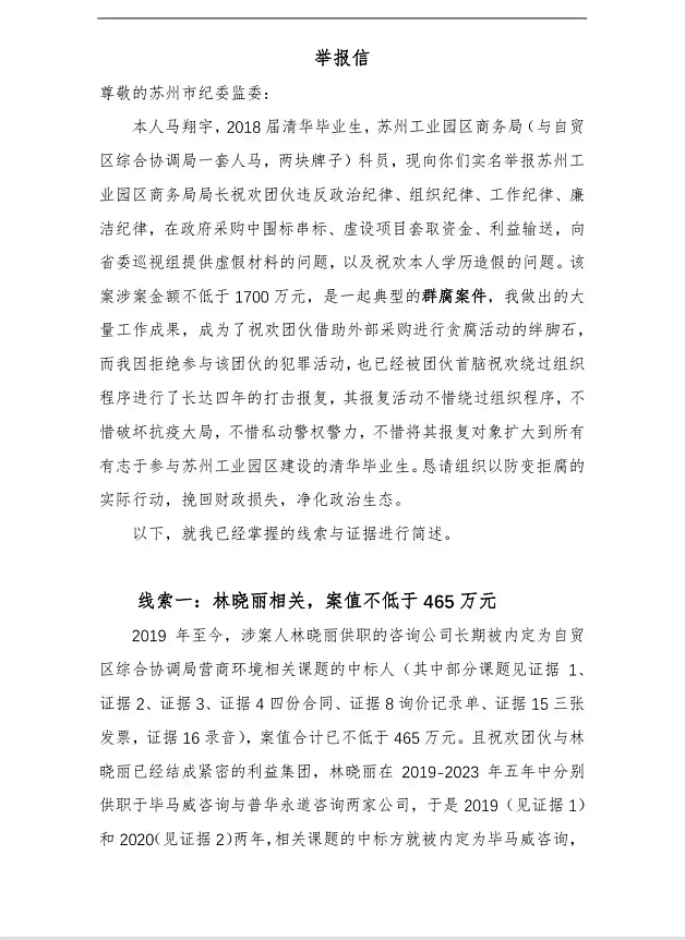 刚刚！清华毕业生举报局长贪污1700万，线下举报无果反遭报复：不想同流合污也有错（组图） - 3