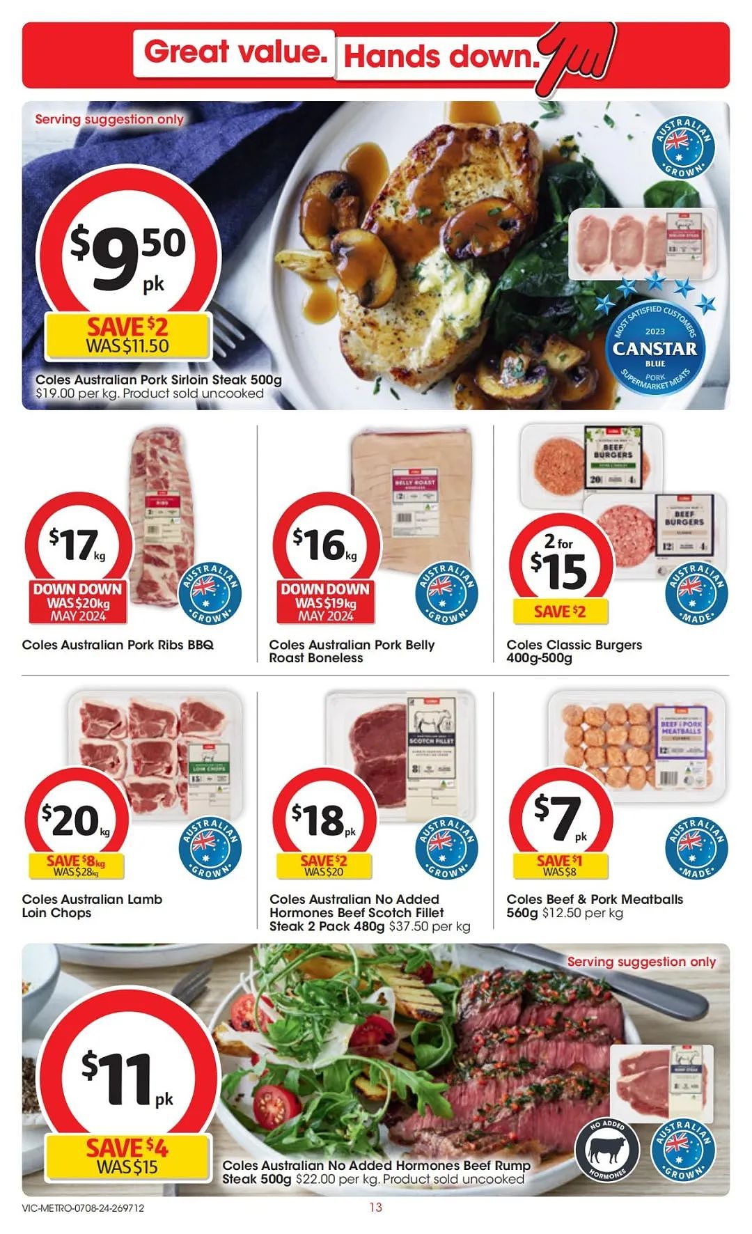 Coles 8月7日-8月13日打折，红袋米、鱿鱼条半价（组图） - 13