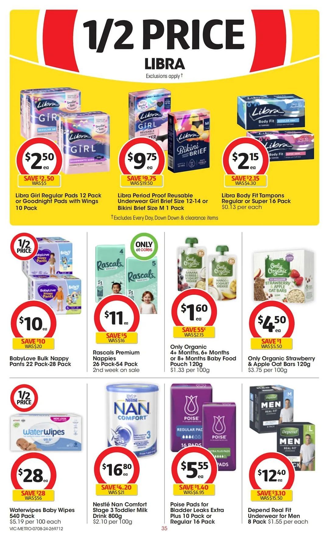 Coles 8月7日-8月13日打折，红袋米、鱿鱼条半价（组图） - 35