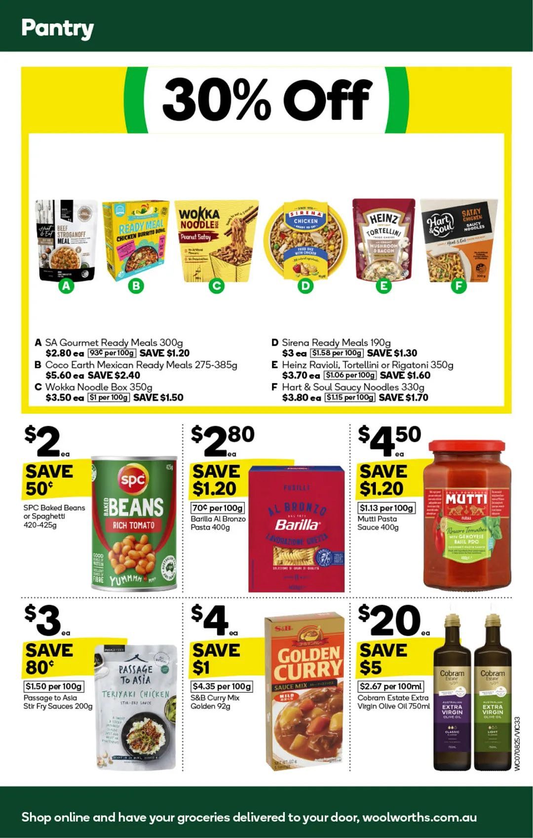 Woolworths 8月7日-8月13日打折，香肠、肉派、高汤半价（组图） - 33