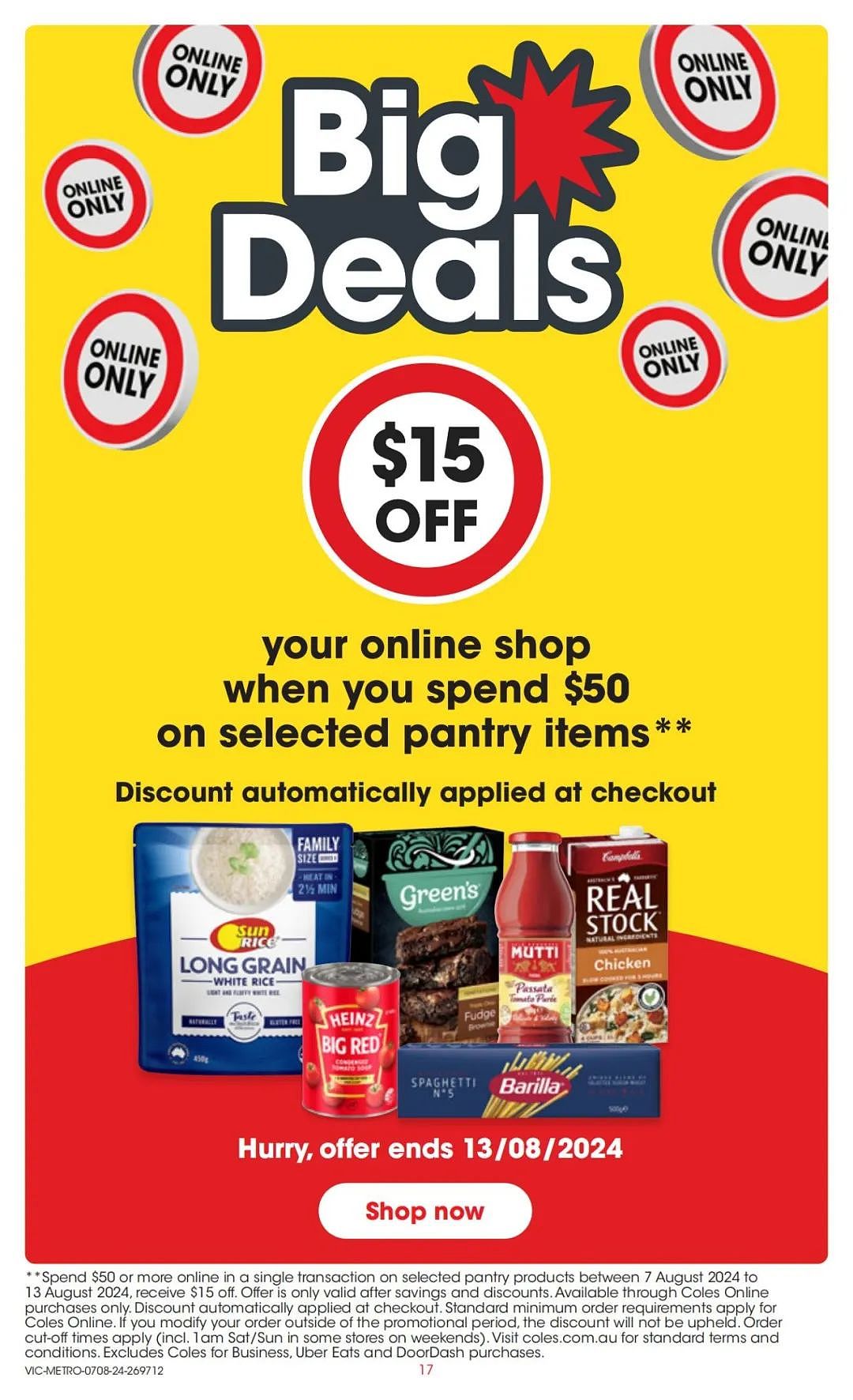 Coles 8月7日-8月13日打折，红袋米、鱿鱼条半价（组图） - 17