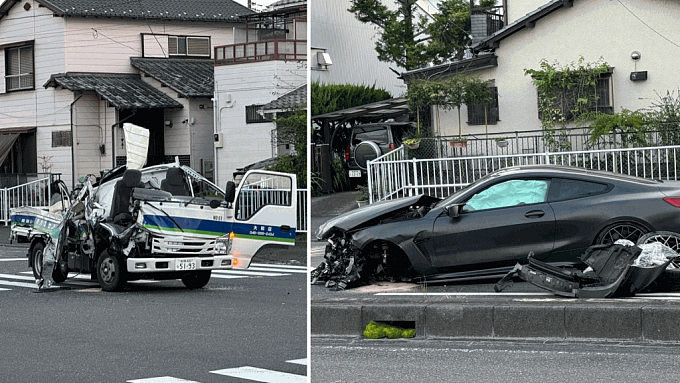 中国留学生日本街头狂飆失控撼对头农夫车！“冷血看司机惨死...”（组图） - 1