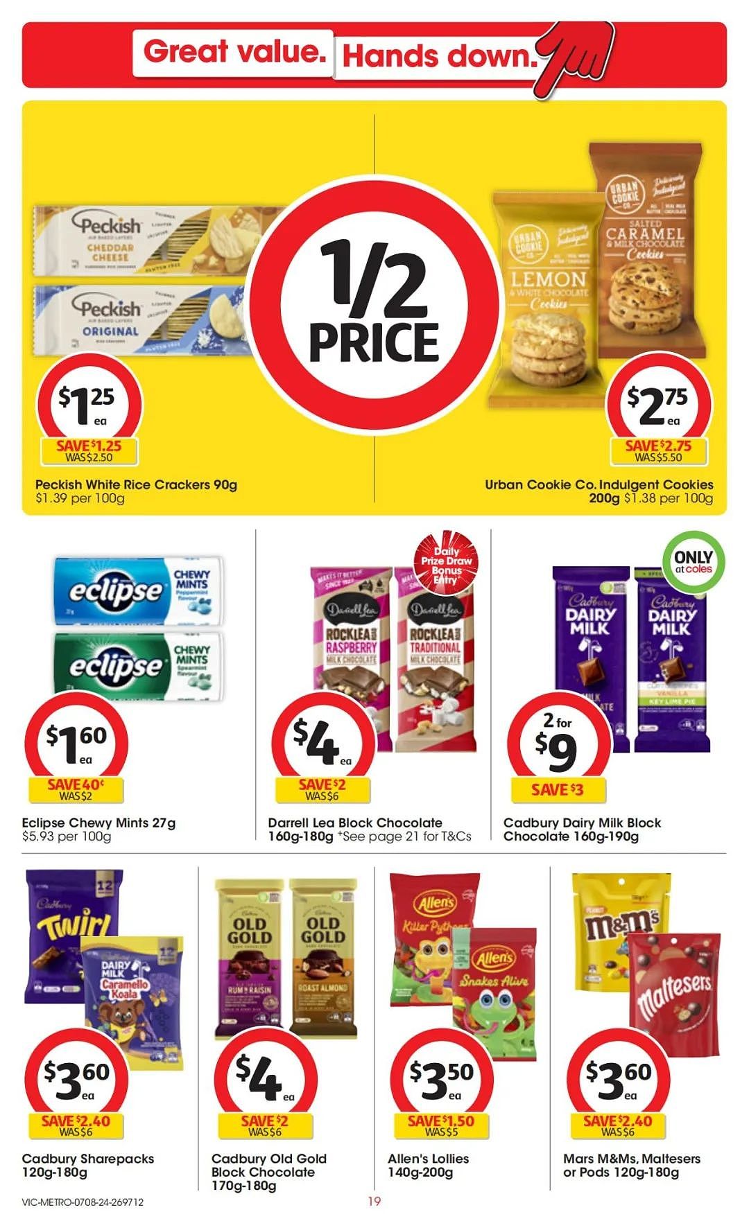 Coles 8月7日-8月13日打折，红袋米、鱿鱼条半价（组图） - 19