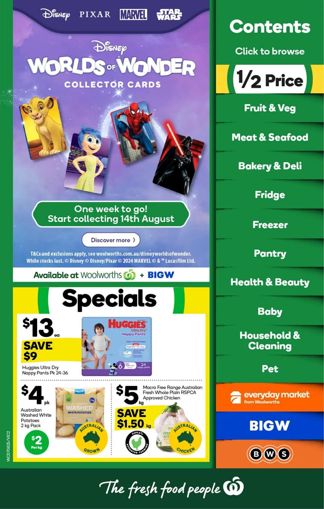 Woolworths 8月7日-8月13日打折，香肠、肉派、高汤半价（组图） - 2