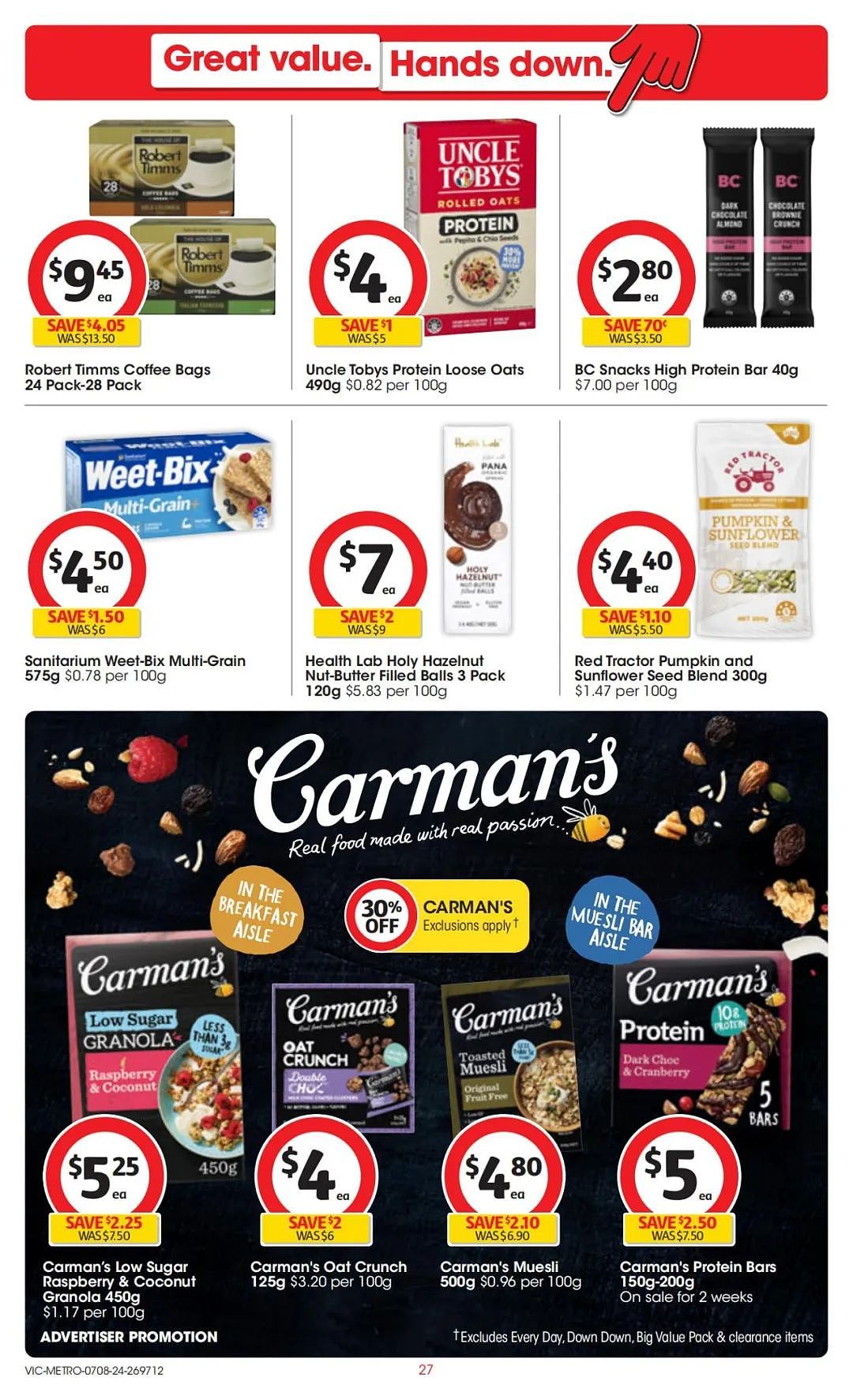 Coles 8月7日-8月13日打折，红袋米、鱿鱼条半价（组图） - 27