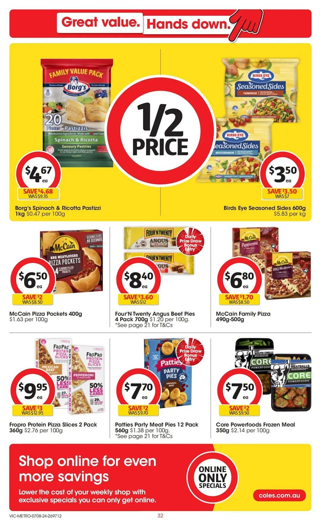 Coles 8月7日-8月13日打折，红袋米、鱿鱼条半价（组图） - 32