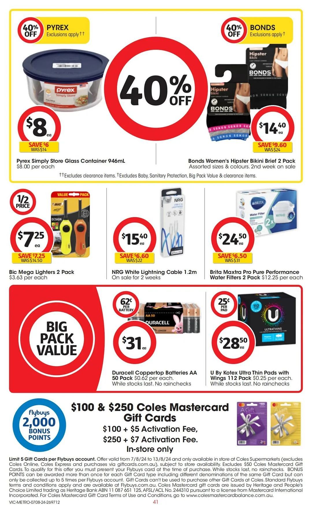 Coles 8月7日-8月13日打折，红袋米、鱿鱼条半价（组图） - 41