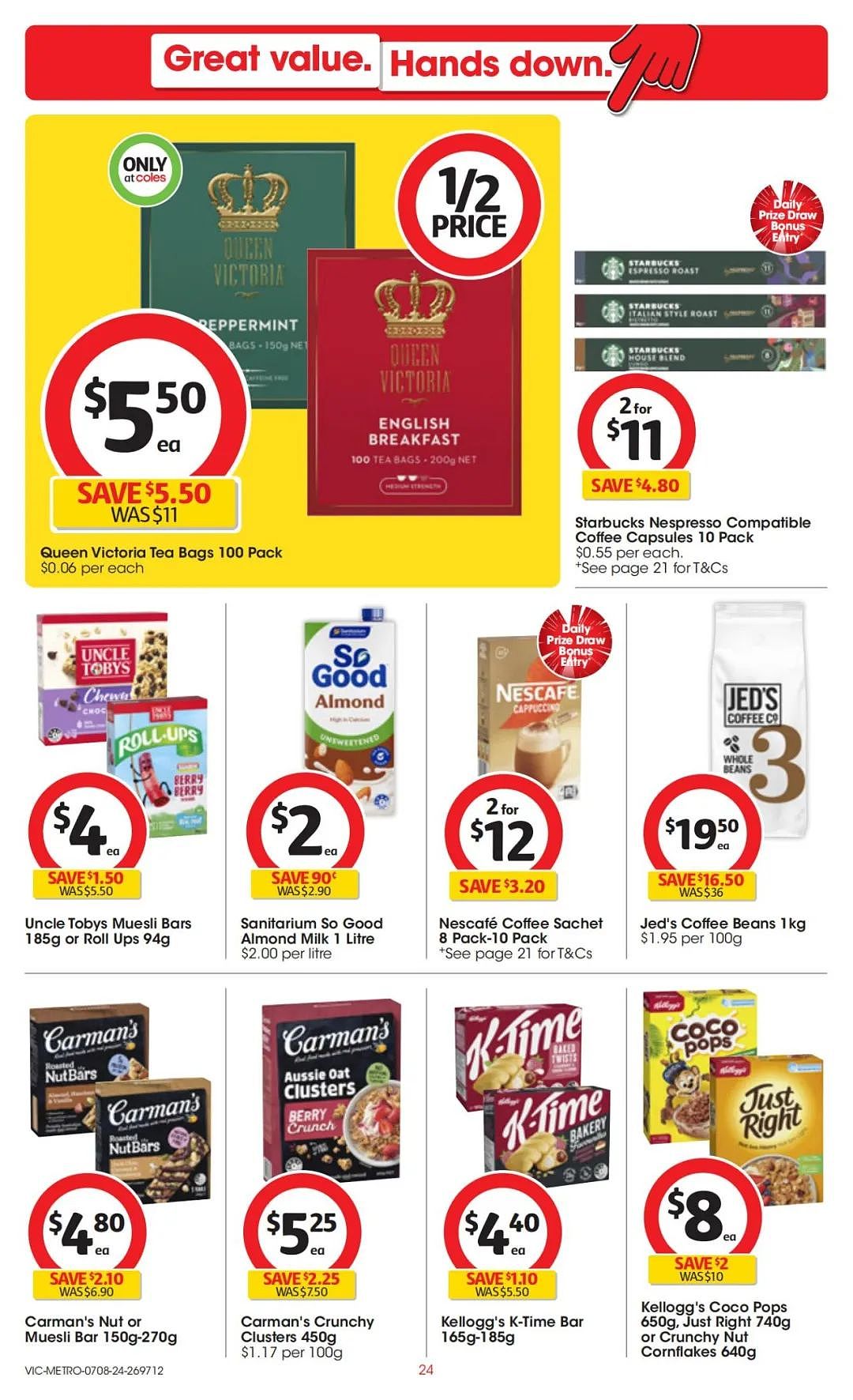 Coles 8月7日-8月13日打折，红袋米、鱿鱼条半价（组图） - 24