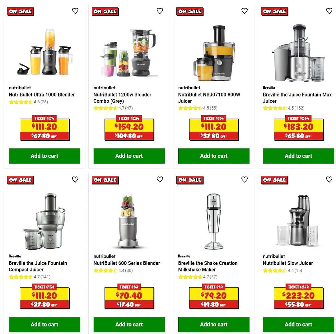 JB Hi-Fi 折扣 | 戴森吹风机$499，NutriBullet榨汁机$111.2，iRobot扫托一体机器人直降$4XX - 1