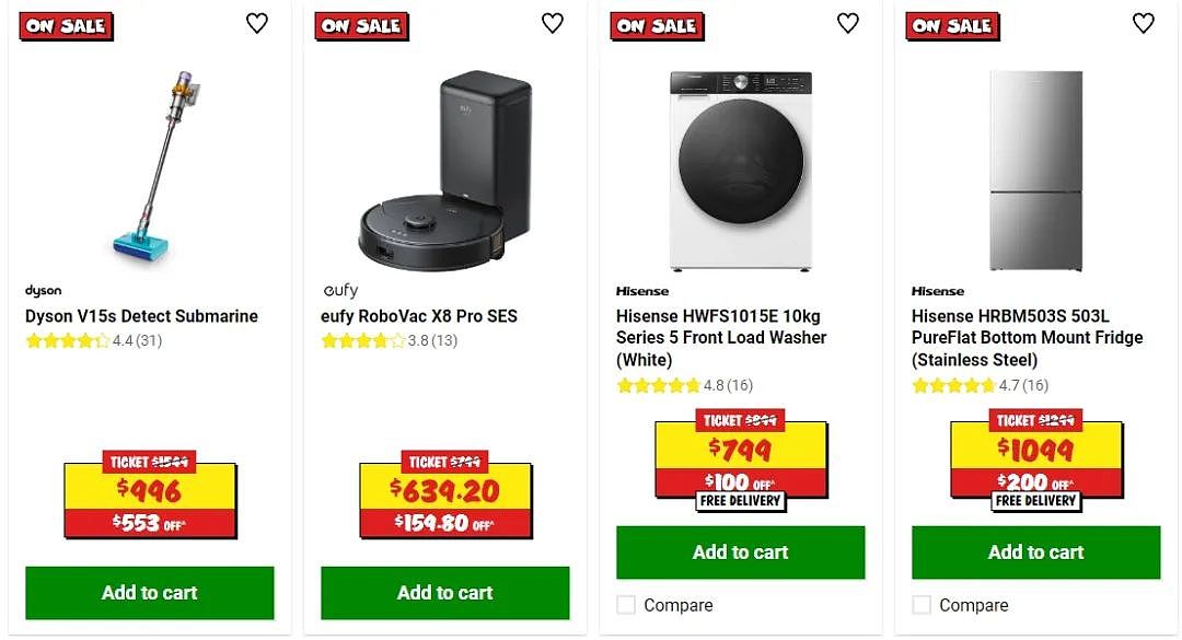 JB Hi-Fi 折扣 | 戴森吹风机$499，NutriBullet榨汁机$111.2，iRobot扫托一体机器人直降$4XX - 7