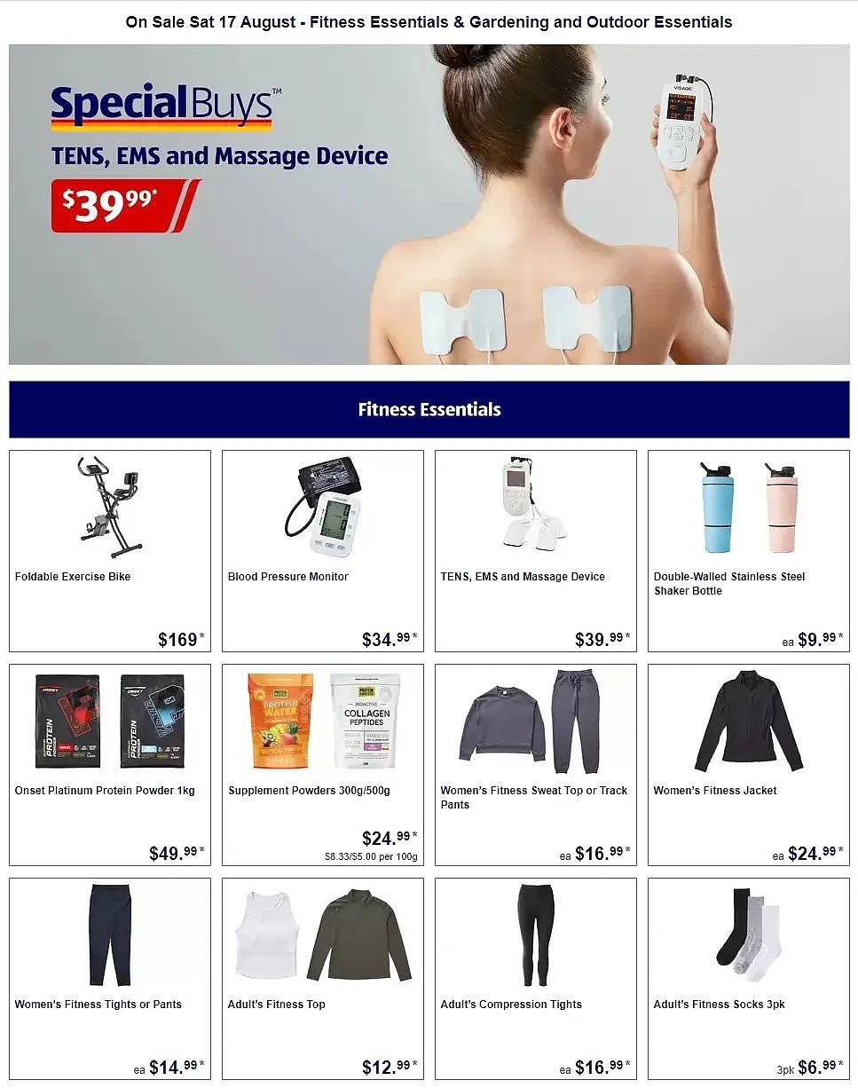 Aldi折扣 | 健身服低至$12.99，血压仪$34.99，清洁用品低至$3（组图） - 5