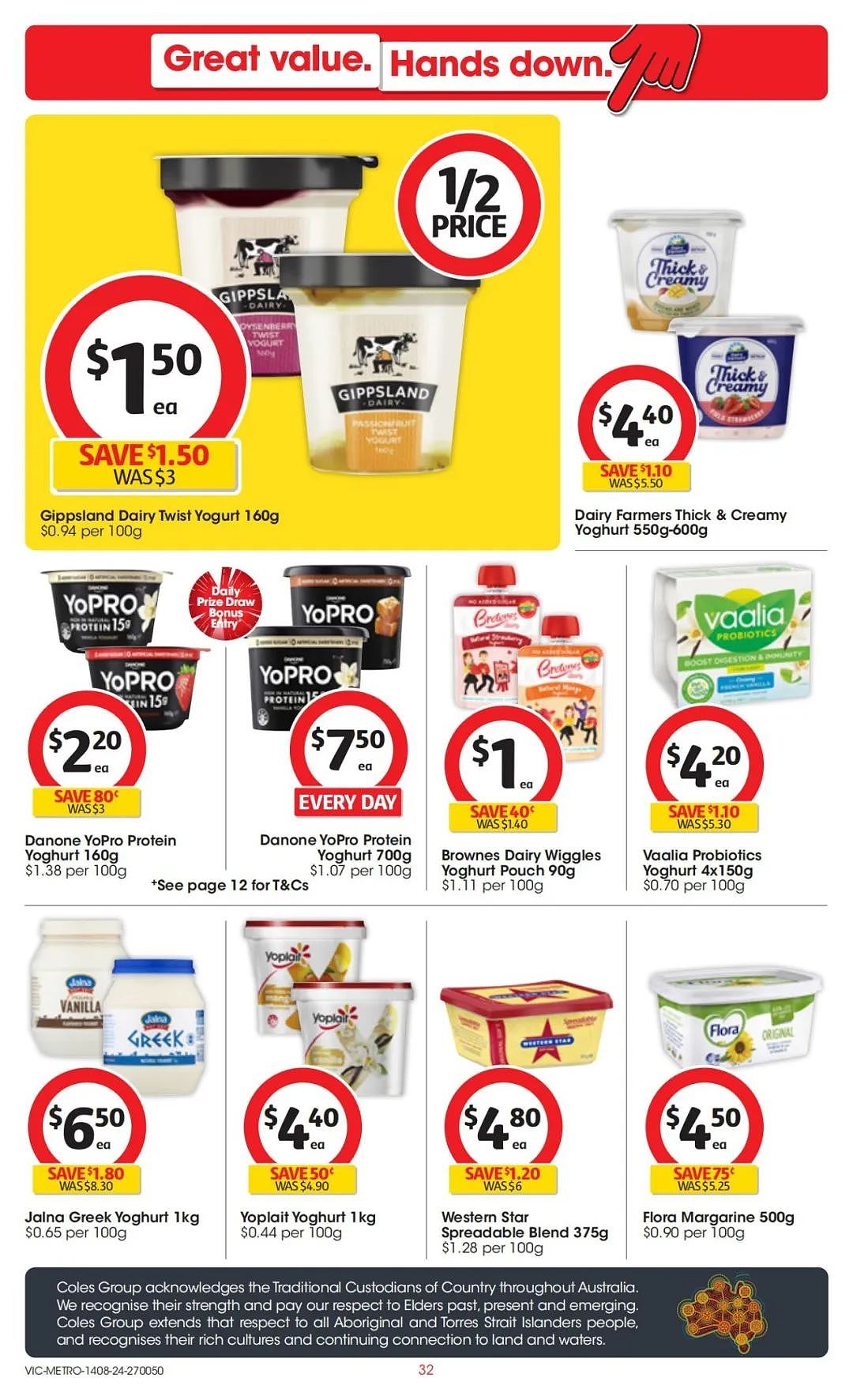 Coles 8月14日-8月20日打折，香草考拉蛋糕、花生酱、益生菌、能量水全场半价（组图） - 32