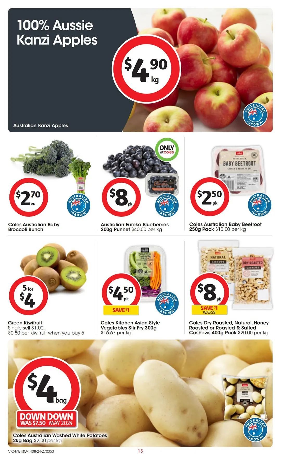 Coles 8月14日-8月20日打折，香草考拉蛋糕、花生酱、益生菌、能量水全场半价（组图） - 15