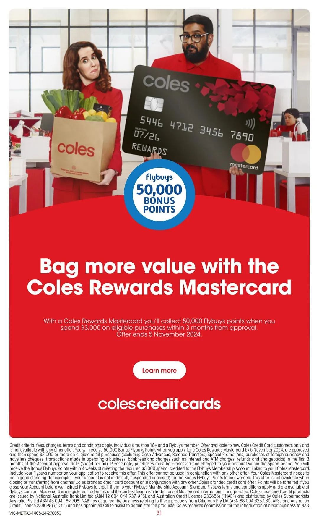 Coles 8月14日-8月20日打折，香草考拉蛋糕、花生酱、益生菌、能量水全场半价（组图） - 31