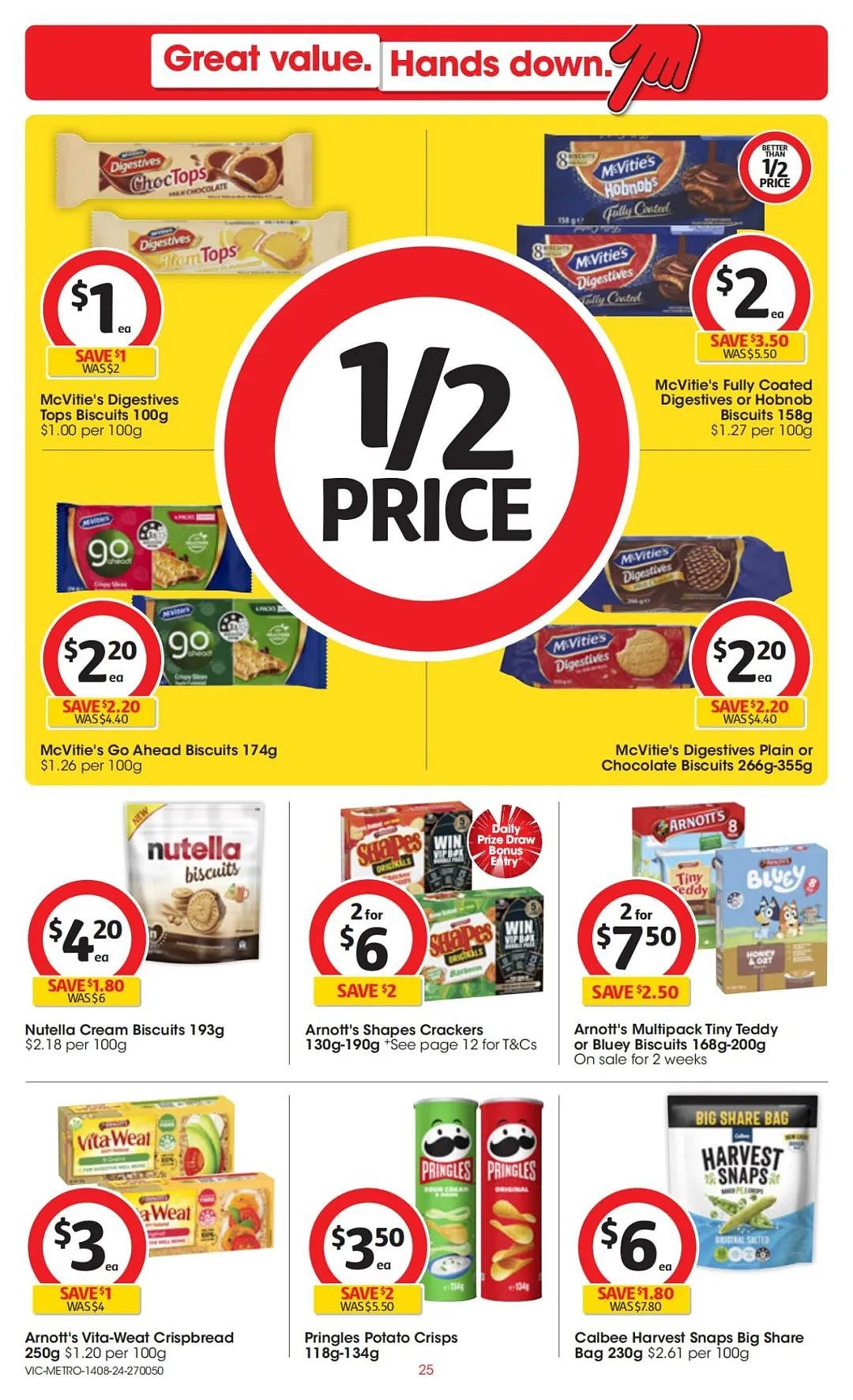 Coles 8月14日-8月20日打折，香草考拉蛋糕、花生酱、益生菌、能量水全场半价（组图） - 25