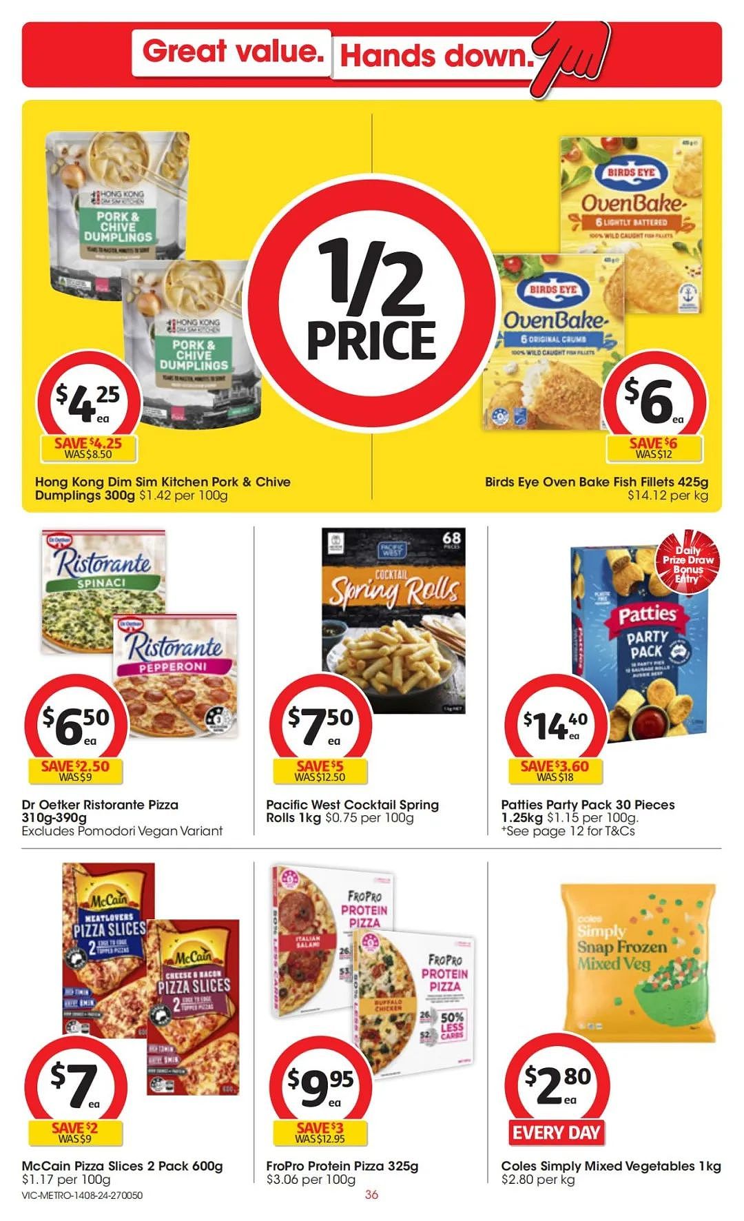 Coles 8月14日-8月20日打折，香草考拉蛋糕、花生酱、益生菌、能量水全场半价（组图） - 36