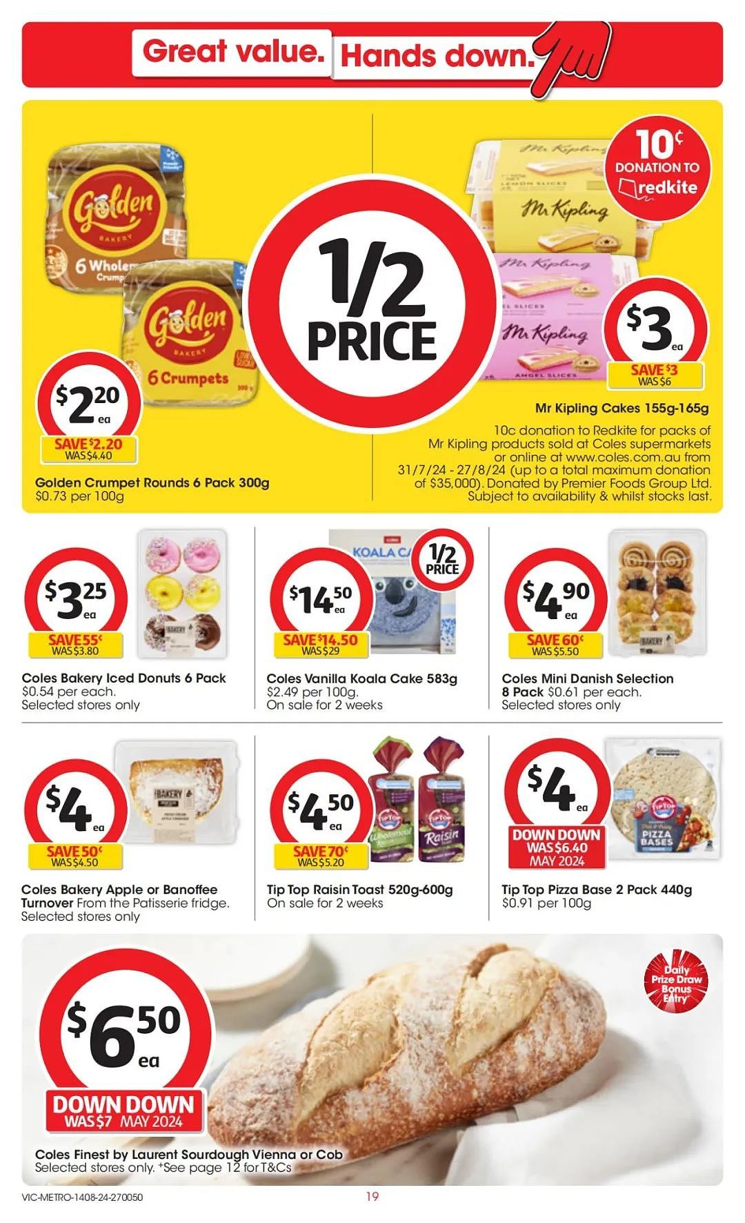 Coles 8月14日-8月20日打折，香草考拉蛋糕、花生酱、益生菌、能量水全场半价（组图） - 19