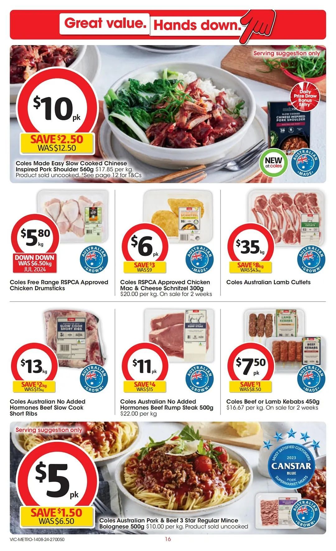 Coles 8月14日-8月20日打折，香草考拉蛋糕、花生酱、益生菌、能量水全场半价（组图） - 16