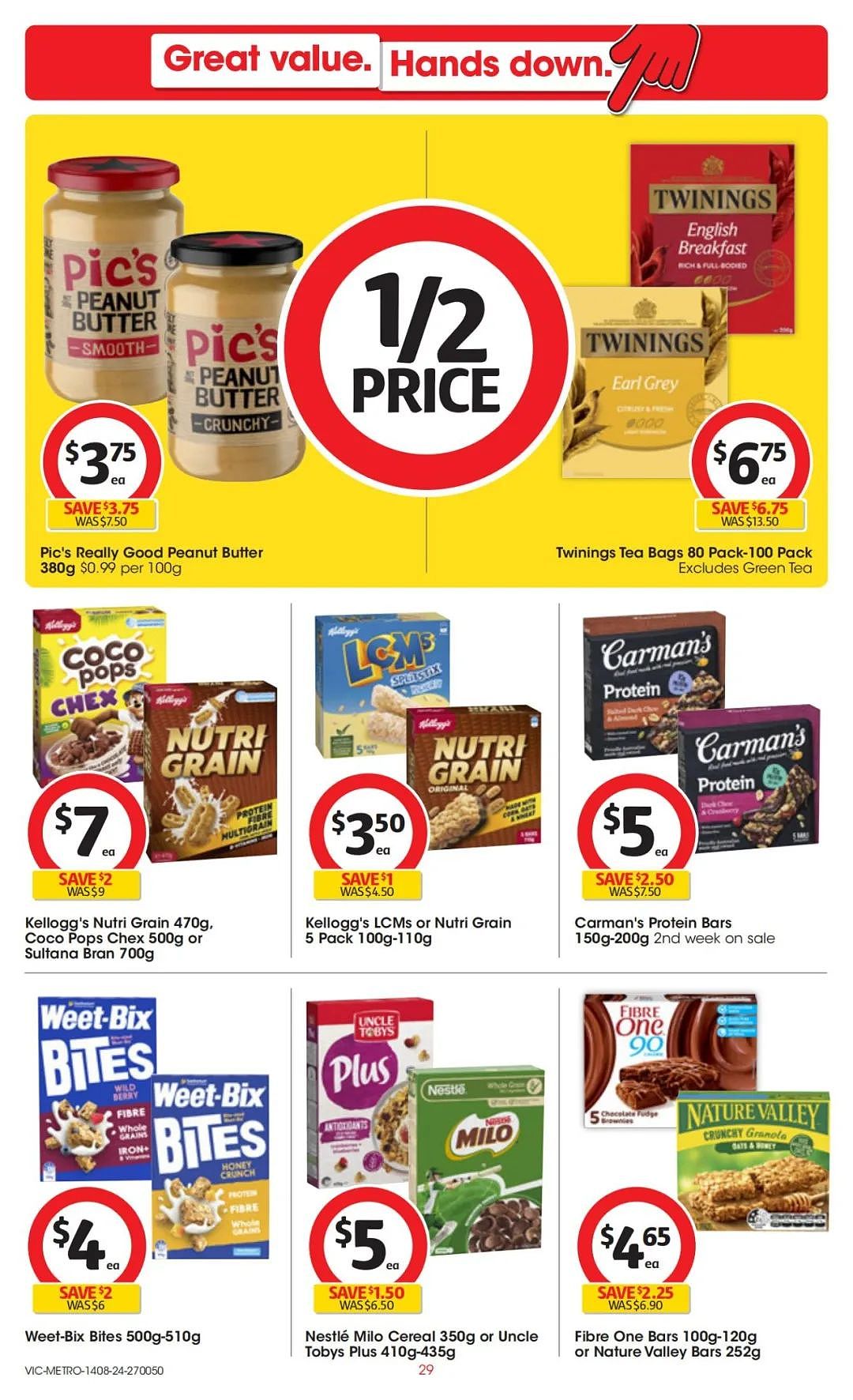 Coles 8月14日-8月20日打折，香草考拉蛋糕、花生酱、益生菌、能量水全场半价（组图） - 29