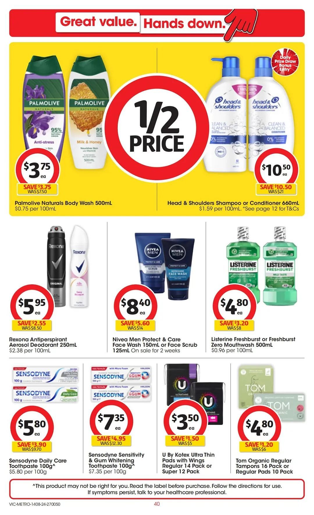 Coles 8月14日-8月20日打折，香草考拉蛋糕、花生酱、益生菌、能量水全场半价（组图） - 40