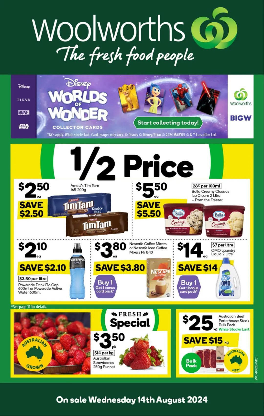 Woolworths 8月14日-8月20日打折，porterhouse牛排6折（组图） - 1