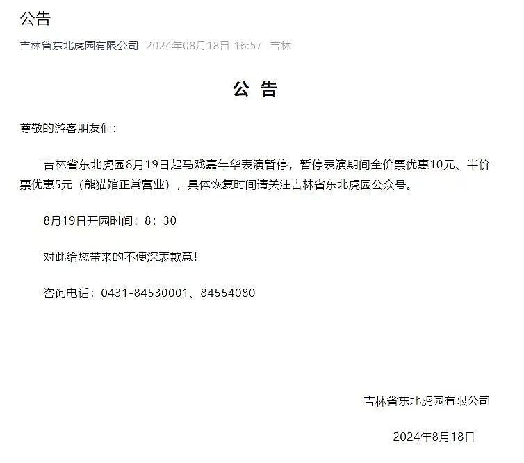 长春杂技演员走钢丝坠落，马戏嘉年华表演暂停，回应：演员私自换细绳（视频/组图） - 2